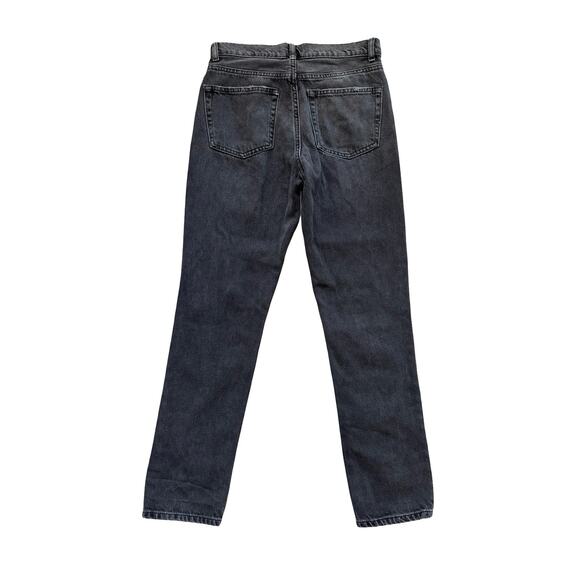 Reformation Monterey High Rise Straight Leg Black Denim Jeans Size 26 - Picture 4 of 5